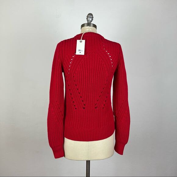 Lucky Brand Red Cable Knit Sweater - Picture 5 of 7